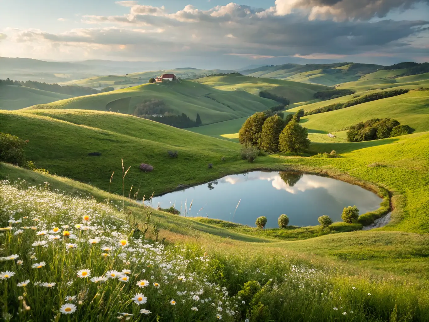 A scenic image of the Aubigny region showcasing the local wildlife and natural beauty that the ASSOCIATION DE CHASSE D'AUBIGNY helps to protect through its conservation efforts.